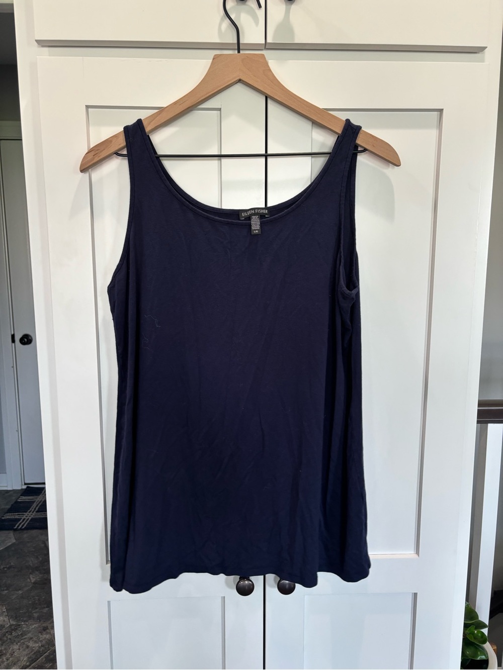 Eileen Fisher Deep Navy Scoop Neck Tank